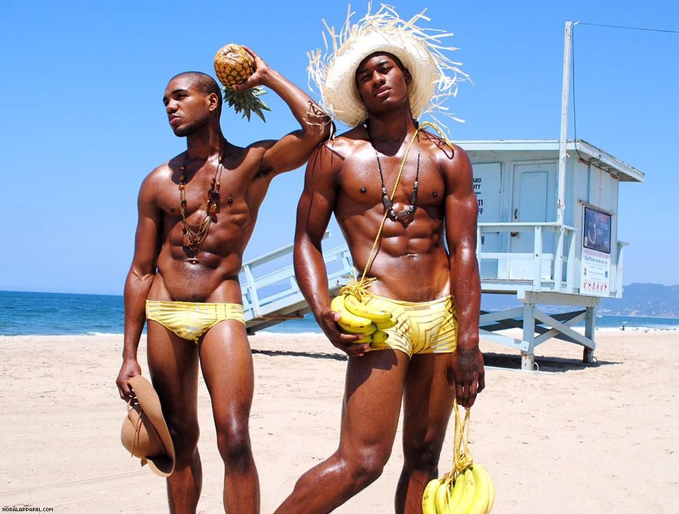 The NoRal Apparel Retro Brief. Photography: Hasson Harris. Models: Cameron & Gary