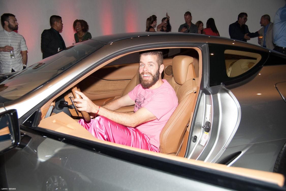 Pretty in pink Perez Hilton steals a Lexus