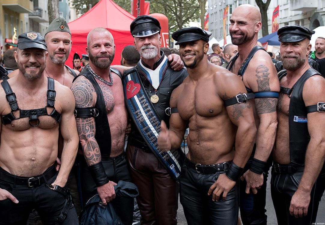 Joe Hogan and his husband, Ralph Bruneau (International Mr. Leather, 2017, center), give us a glimpse of some divinely decadent Berlin stories. Read more below.