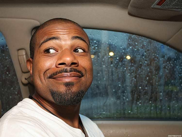 18. Going to get the car in the rain. 