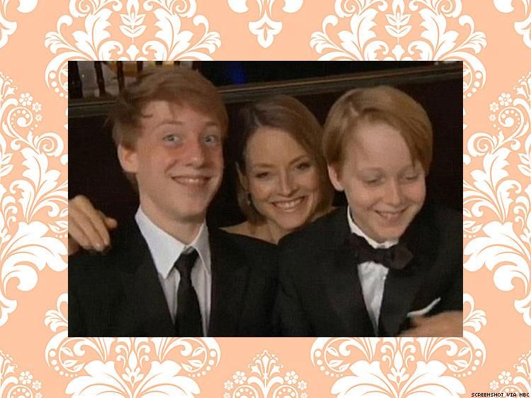 Jodie Foster and Sons at the Golden Globes