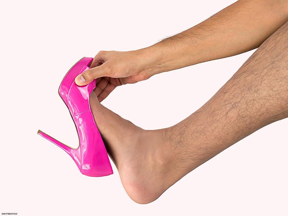 5. Explore forced feminization with high-heeled shoes. 