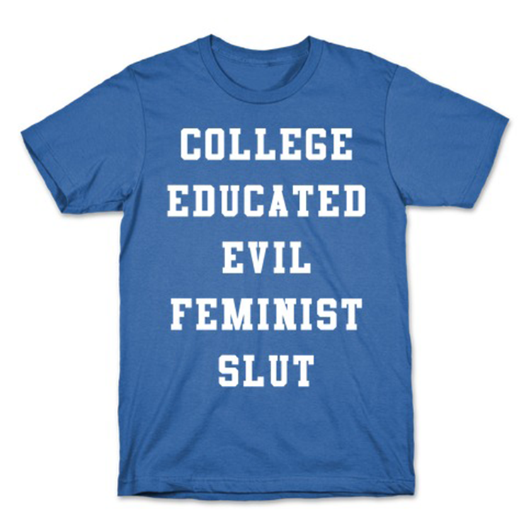 College Educated Evil Feminist Slut Ornament