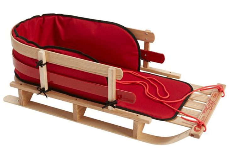 Kids’ Pull Sled and Cushion Set from L.L. Bean
