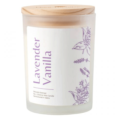 Naturally Scented Lavender Vanilla Candle