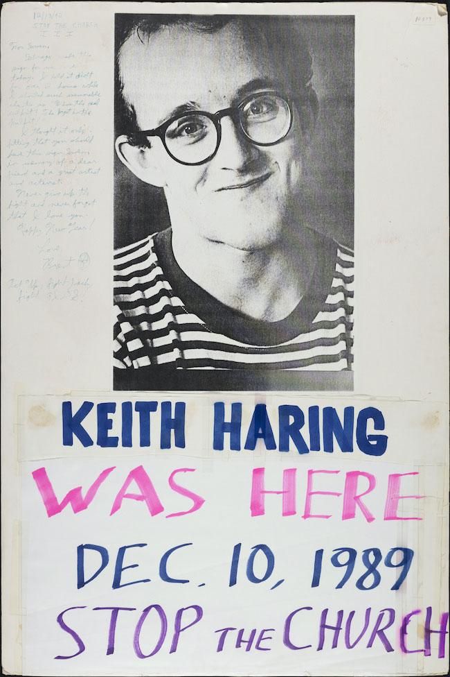 Keith Haring was here /  ACT UP Fight homophobia. circa 1989-1996