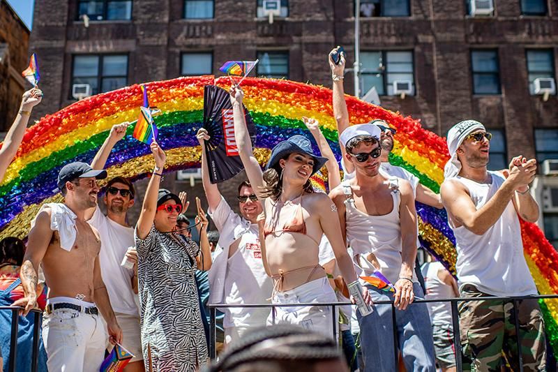 Parade Float at the New York City Pride March on June 26, 2022