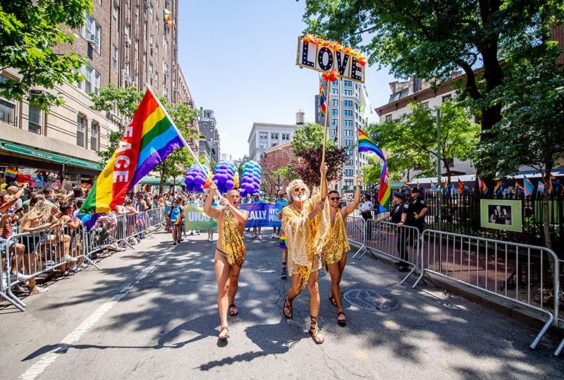 Marchers at the New York City Pride Parade on June 26, 2022