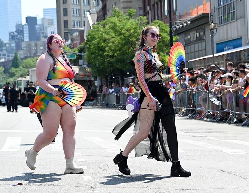 Marchers at the New York City Pride Parade on June 26, 2022