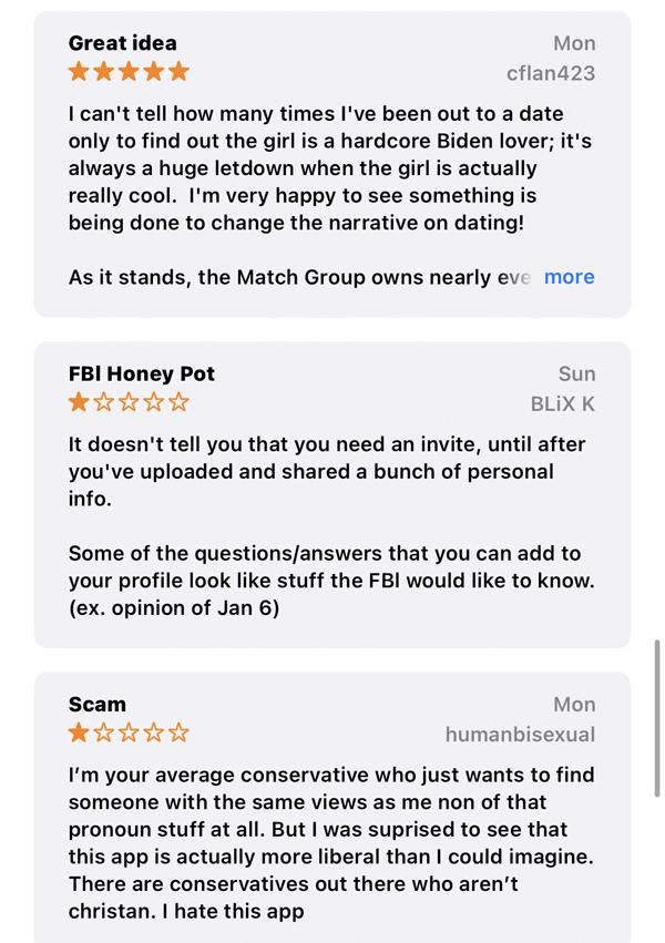 The Right Stuff Dating App Reviews