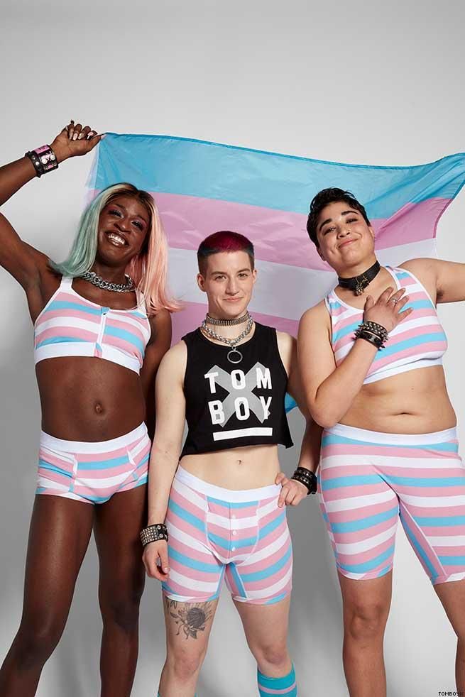 Miles Jai, Theo Germaine, and Trice McKinnon Launch TomboyX's Trans Pride Collection 