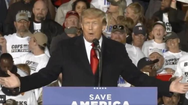 Donald Trump at rally