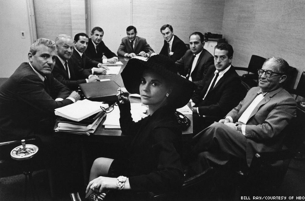 Natalie Wood with management team